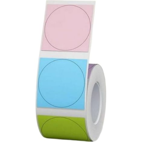 B21 B1 Papier autocollant transparent blanc pour étiquettes thermiques, rouleau de 1 à 5, pour imprimante d'étiquettes, étiquettes de prix pour bijoux, B3S, couleur 31 x 31 mm, B