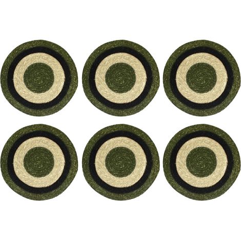 Lot de 6 sets de table en jonc de mer 38cm, LUNA (1/5)