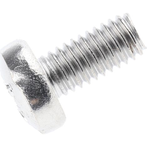 Vis à métaux RS PRO M6 à tête Cylindrique Pozidriv en Acier Inoxydable, 12mm ( Prix pour Sachet de 50 )