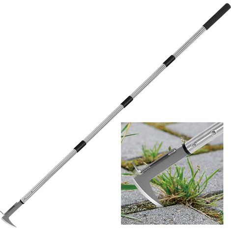 Désherbeur acier inoxydable jardin, manuel en pour fissures de outil d'arrachage mauvaises herbes (1/5)