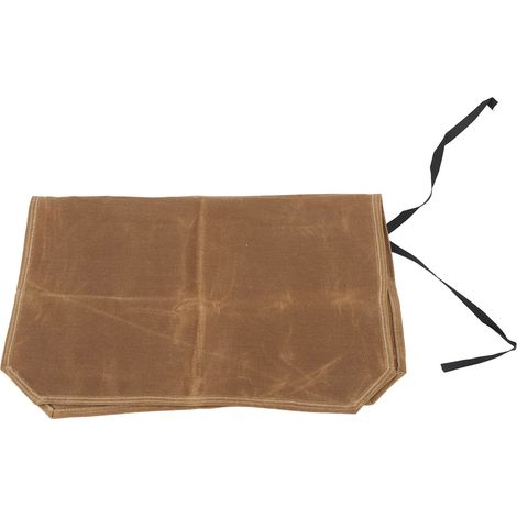Sacoche de camping en toile kaki pour ustensiles de cuisine, couteaux et outils de voyage, idéale pour les barbecues en plein air. (1/5)