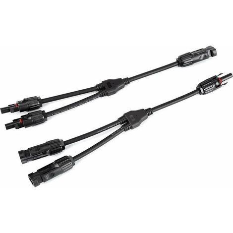 Paar Y-Steckverbinder, Solar-PV-Kabel, Solarmodulkabel, Stecker/Buchse M/F/F & F/M/M, Y2-1 Abzweigverbinder, Y-förmige Photovoltaik-Steckverbinder (1/5)