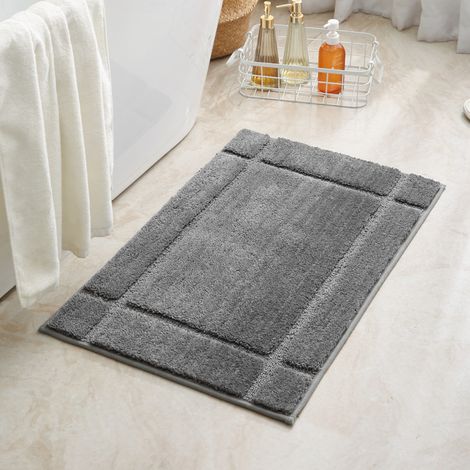 Saugfähige Badematte, rutschfeste Matte, dicke Fußmatte für Zuhause, schnelltrocknende Matte, Badezimmerteppich