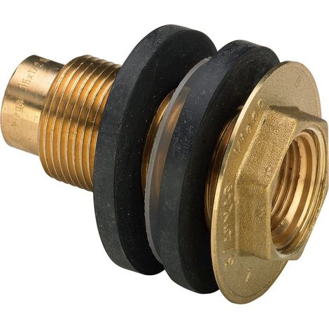 Viega Wanddurchführung, d 15mm, L 55, Rp 1/2 Rotguss Modell 3427.2, 448745 (1/2)