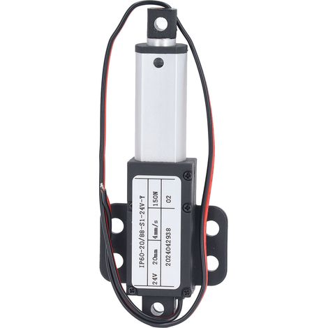 Micro actionneur linéaire électrique, course de 20mm, vitesse de 4 mm/s, poussée 150N, Mini rétractable automatique (1/5)