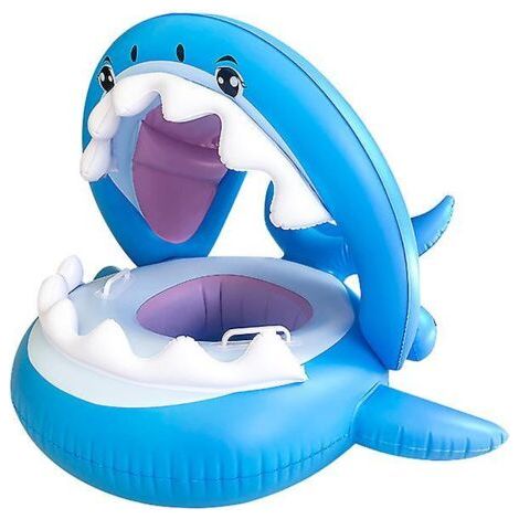 Bébé Flotteur Pvc Piscine Toddler Floaties Avec Auvent Gonflable Requin Infantile Piscine Flotteur Pour Les Enfants De 6-36 Mois (1/5)