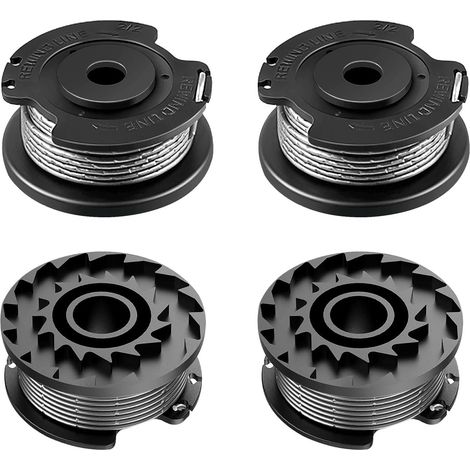 Spule mit Trimmerfaden passend für Bosch F016800569/F16800385, Ersatz-Trimmerfaden für Bosch EasyGrassCut 18/18-230/18-26/18-260/23/26/18V-230/18V-26/18V-260, Art. 23SL/26SL/2300/23-28 (4 Spulen)