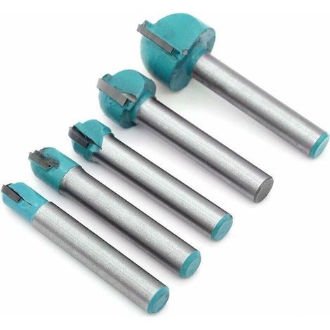 Stück 6-mm-Schaft-Nutfräser, Rundnutfräser für Holzbearbeitung (6 mm/8 mm/10 mm/12 mm/18 mm) (1/4)