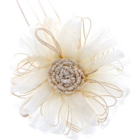 Embrasse à rideaux 9cm Coton naturel - BOULET (1/3)