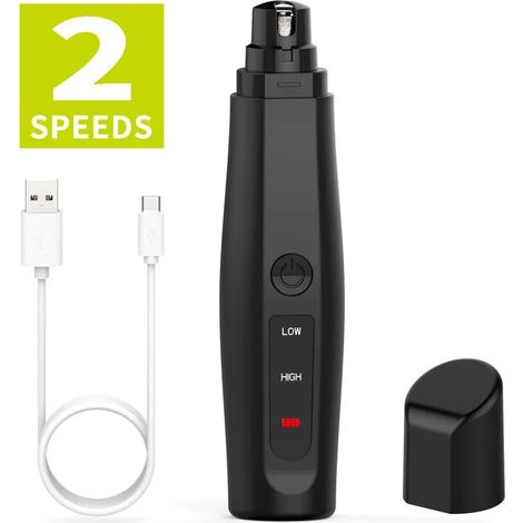 Coupe-ongles électrique pour animaux (chats et chiens), coupe-ongles lisse et indolore, rechargeable par USB.