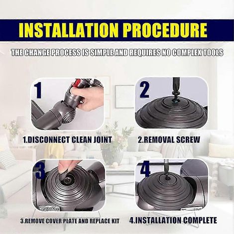 Ersatzteile für Dyson V10 V11 V15 G5 Staubsauger 100W V-Ball High Torque Reinigungsdüse mit Rad