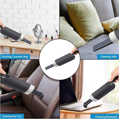 Aspirateur à Main Sans Fil, 2000PA Aspirateur de Table Rechargeable Aspirateur Portable Aspirateur Sans Fil avec Tube D'extension de Filtre HEPA pour Maison, Voiture, Bureau et Canapé MOONSTARS (1/3)