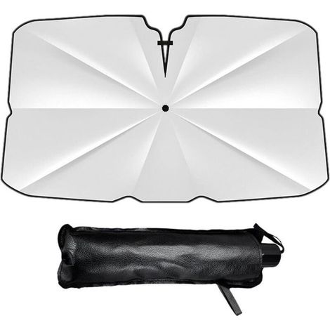 Parapluie Pare Soleil Pliable pour Pare Brise De Voiture, Pare Soleil Voiture Pare Brise Avant, Parasol Voiture Pliable, 360° Régl