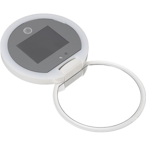 Miroir de maquillage intelligent LED anti-UV portable, miroir de beauté anti-traces, visualisation claire, pour maison, extérieur et voyage (1/5)