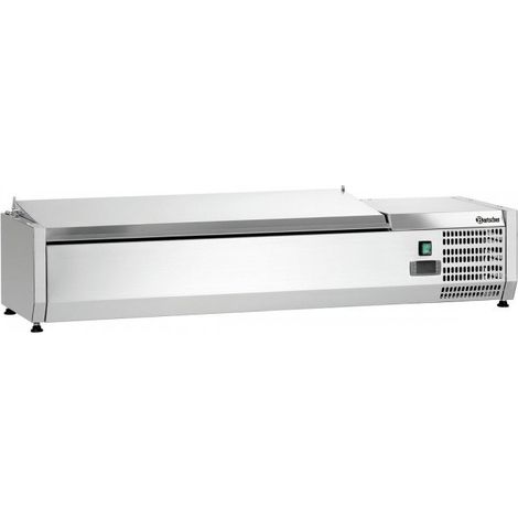 Présentoir inox réfrigéré positif 3 x GN 1/3, 1 x GN 1/2, 166 W, 220 V - MONO (1/3)