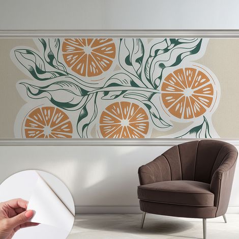 Fotomurale adesivo stickers - per camera da letto - per corridoio - decorazione casa moderna Motivi fruttati 250x104 cm (1/5)