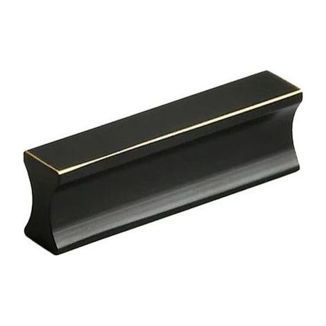 Poignée en cuivre pur, style nord-américain noir, pour tiroir de placard ou porte d'armoire, 32 mm (1/5)