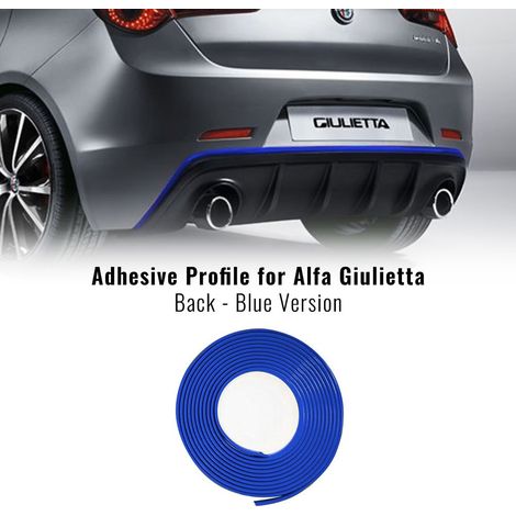 Profilo Adesivo per Dam Paraurti Alfa Giulietta con Biadesivo 3M APT - Colore: BLU - Confezione: POSTERIORE