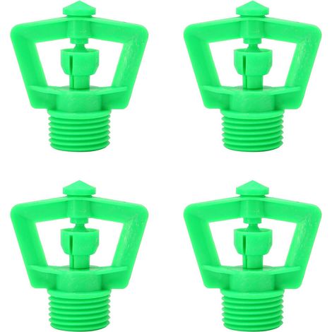Lot de 10 arroseurs rotatifs à 360° avec filetage mâle G1/2 pour l'irrigation de jardin et de pelouse (1/5)