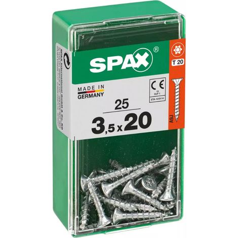 Spax Universalschrauben 3.5 x 20 mm TX 20 - 25 Stk. Spanplattenschrauben & Holzbauschrauben (1/4)