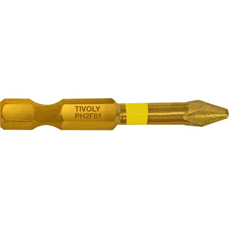 Embout de vissage -Torsion diamant IMPACT -Pour vis Phillips N°: 1-2-3 / L: 50 TIVOLY - 11523820001