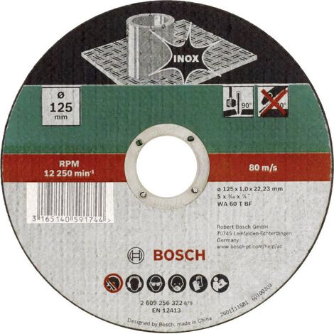 BOSCH - MOLA TAGLIO PER INOX 125x22,23x1,6