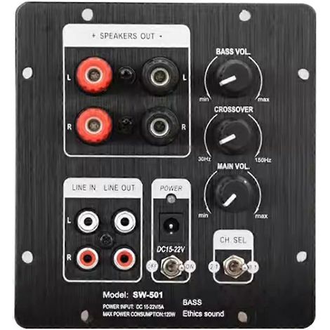 TPA 3118 Ultra Basse Enceinte Amplificateur Carte 2.0 Canal Sortie 60W Plus 30Wx2 avec Haute Sortie
