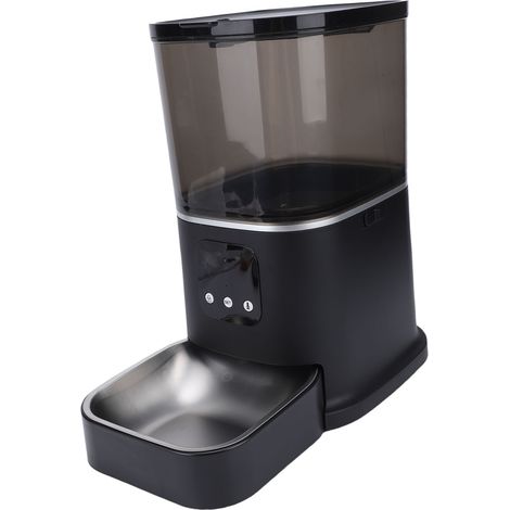Distributeur automatique chat Acier inoxydable 304 6L WiFi Application mobile Programmation double alimentation (1/4)