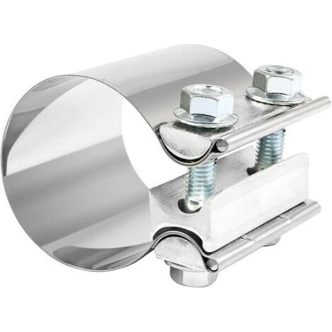 Collier d'échappement en acier inoxydable Ø64mm x 76,2mm de longueur - Accessoire de fixation pour système d'échappement automobile (1 pièce) (1/4)