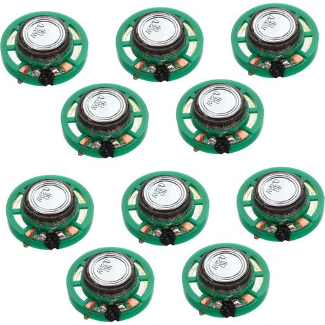 10 Pièces Haut-Parleur Rond 0, 25 W 8 Ω pour Remplacement Format Mini, Composants Électroniques, Projets Sonores et Appareils Électroniques (1/5)