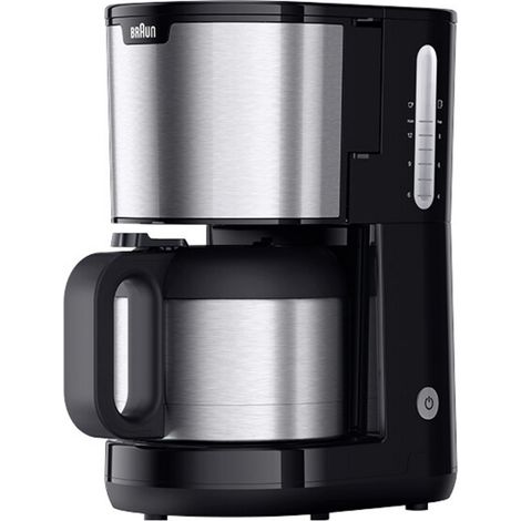 Braun KF 1505 BK Kaffeemaschine Edelstahl, Schwarz Fassungsvermögen Tassen=9 (1/3)