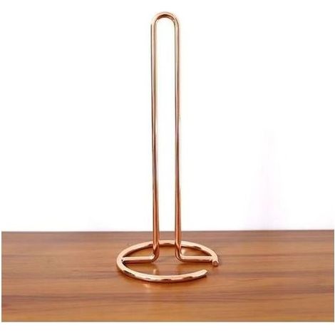 Or rose-Support de Rouleau de Papier, Porte-Rouleau de Cuisine Portable en Acier Inoxydable Or Porte Rouleaux Papier Toilette Vertical en Acier Support Distributeur de Papier (1/4)