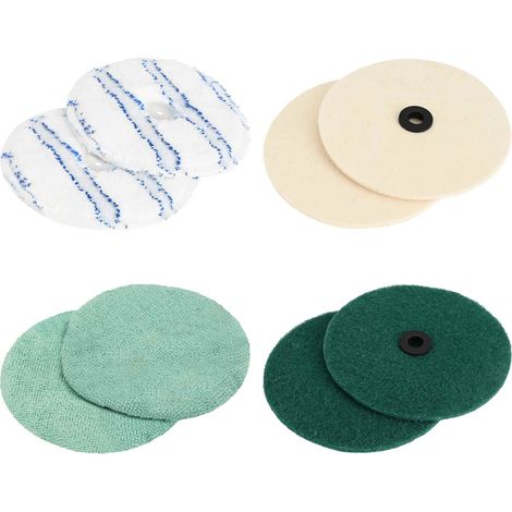 Tampons pour Polisseuse de Sol Accessoires Nettoyage Ø 14 cm Multicolore Lot de 20 Pièces (1/5)