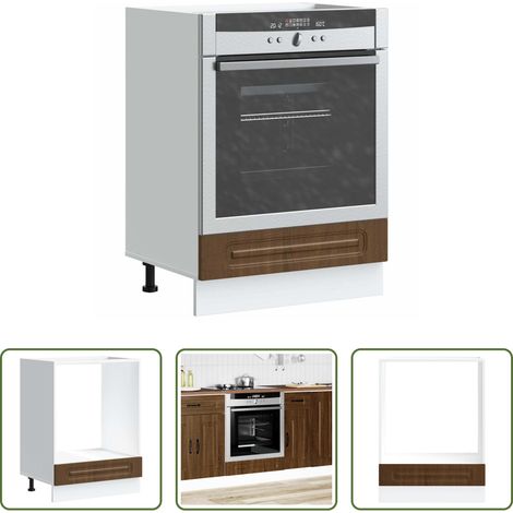 Ofenschrank - Herdumbauschrank Kalmar Braun Eichen-Optik Holzwerkstoff (1/5)