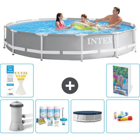 Prism Frame Pool Rund - 366x76 cm - 7-teilig S200