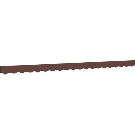 Awning Valance Replacement Brown Stripe 400 cm vidaXL