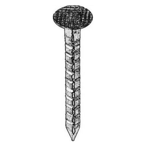 Pointe en Vrac Tête Extra Large Carrée Crantée Cuivre - 3x3x30 mm - 5 kg - D-Work (1/2)