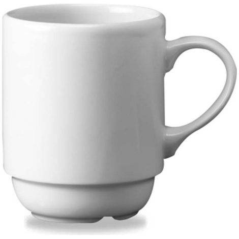 Tasse empilable blanche 10 oz / 280 ml - Finedine (1/3)