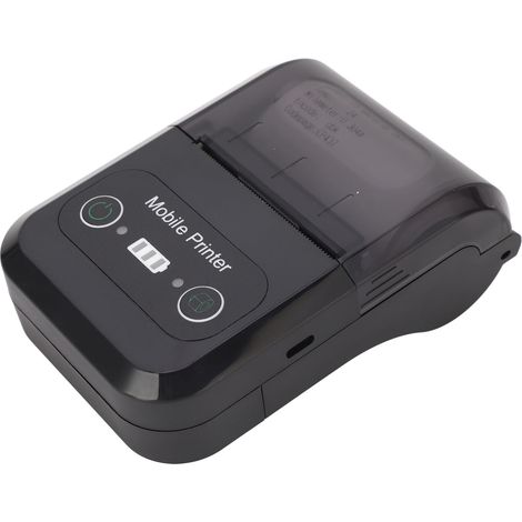 Imprimante thermique Bluetooth sans fil PP588, étiquettes codes-barres et reçus, gestion de stock portable, adaptateur 100-240V avec batterie incluse (1/5)
