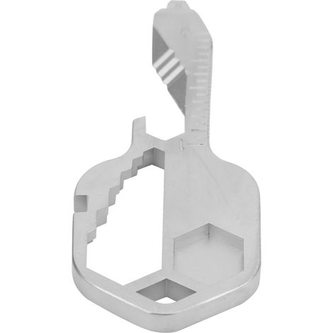Tournevis multifonction portable 24 en 1, porte-clés, ouvre-bouteille, argent (1/5)