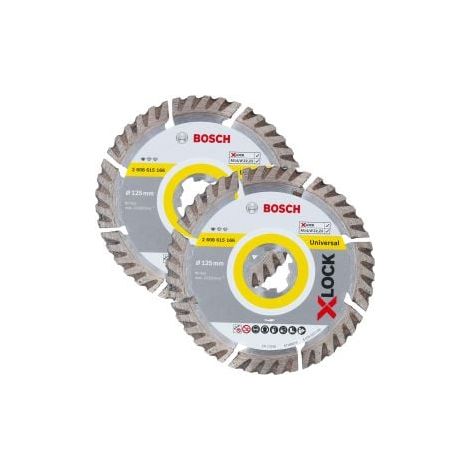 Disco diamantato Bosch X-LOCK Standard for Universal doppia confezione 125 mm - 2608615247 (1/4)
