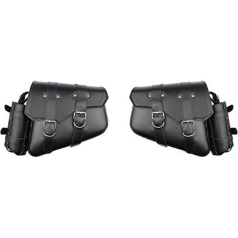 Sacoche latérale modifiée pour moto Harley Cruise Prince, sacoche à outils modifiée pour voiture, sacoche suspendue avec porte-bouteille pour moto (1/5)