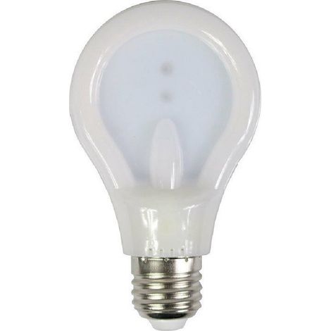 TrAdE Shop Traesio - Lampadina Led Slim Piatta 9 Watt E27 Luce 6500k 4000k 3000k Illuminazione A80 - -Bianco Caldo      -