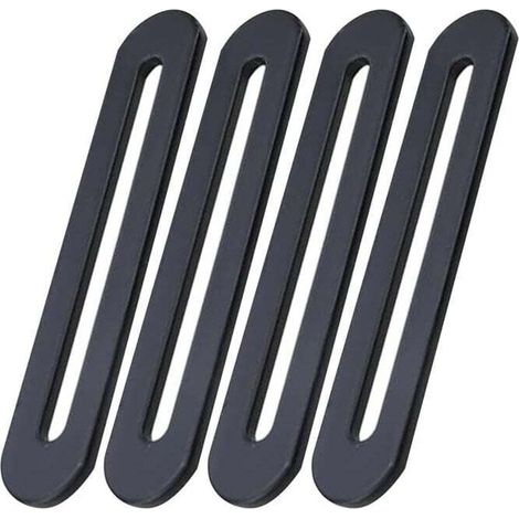 Pattes de Fixations 155 x 19mm Patte de Fixation Noir en Acier Inoxydable , XU,Pattes D'assemblage pour Réparation Connexion Fixations Meubles 4PCS (4, 15519mm) - KZQ (1/4)