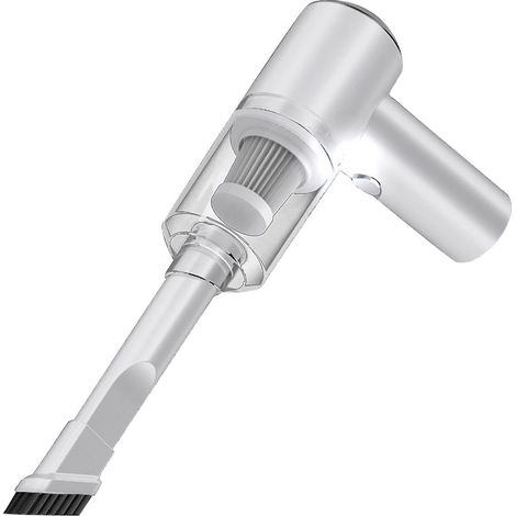 Autostaubsauger, kabelloser Handstaubsauger, 120 W, 6000 Pa, hohe Leistung, eingebautes LED-Licht, tragbar