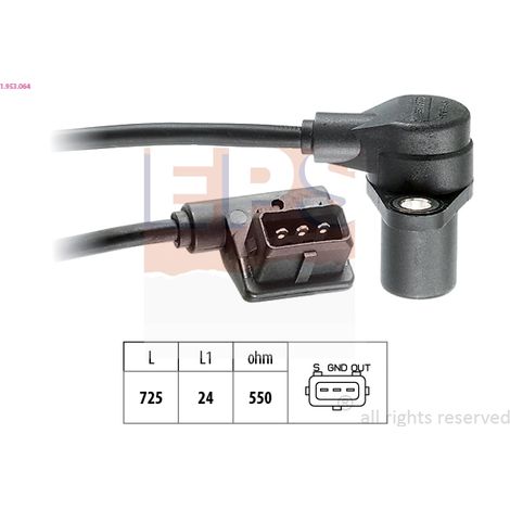 Capteur d'angle, vilebrequin EPS 1.953.064 BMW 12 14 1 720 854