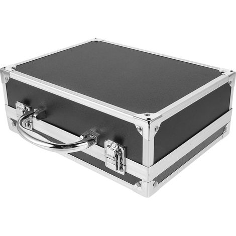Boîte de Rangement Portable pour Outils avec Poignée Caisse Multifonctionnelle Étanche et Résistante Aux Rayures pour Magiciens et Accessoires de Performance Noir Grand Format (1/5)