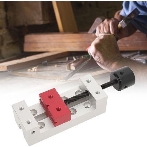 Étau de perçage 50mm en aluminium mini pour table, établi et outil de fixation (1/5)