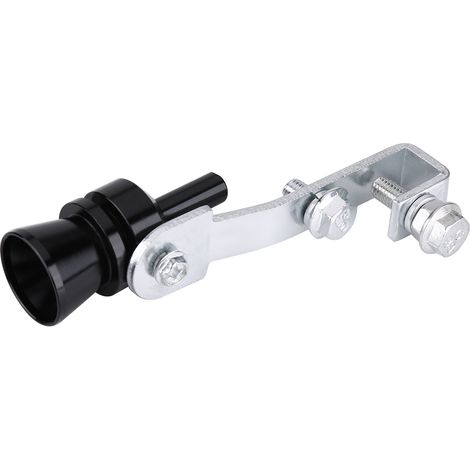 Simulateur de soupape de décharge pour échappement auto, sifflet turbo noir, silencieux à son de souffle, accessoire moteur (1/2)