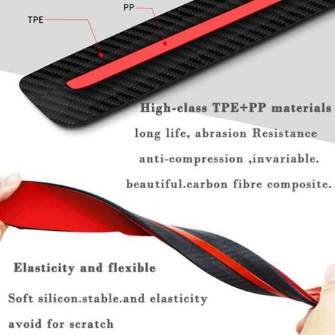Bandes De Protection Pare-Chocs - TPE PP - Pour SUV MPV Berline - 30 x 3 5 Cm - 2 Pièces (1/5)
